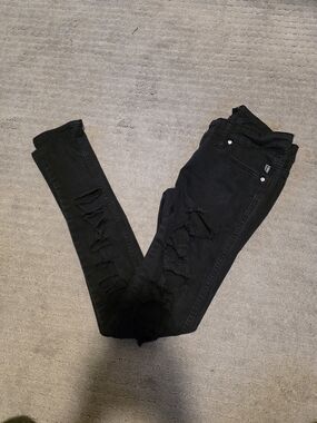 Tripp NYC Distressed Black Skinny Jeans